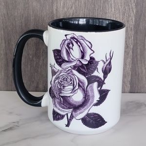 Vintage Black Roses Mug